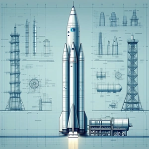 The Image Is A Blueprint Of A Space Shuttle, Showcasing Its Various Components