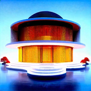 Futuristic Smart Home With Large, Round