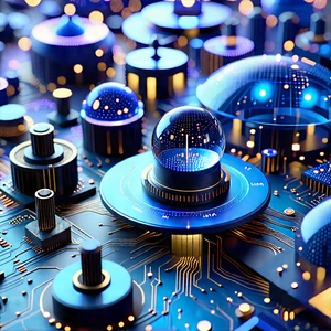 Close-up Of Sensor Array With Image, There
