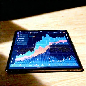 Tablet With Data Visualization With Tablet Computer