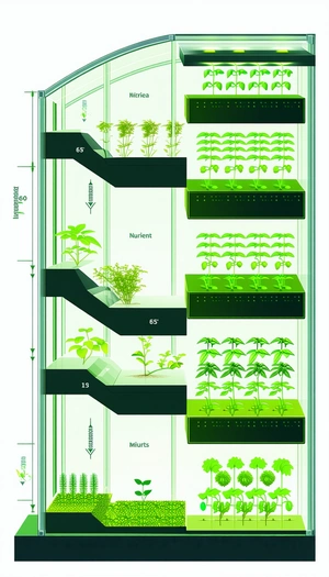 A Large Indoor Garden With A Variety Of Plants Growing In Different Sections