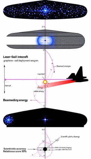 The Image Is A Diagram Showing The Process Of A Laser Sail Intercraft
