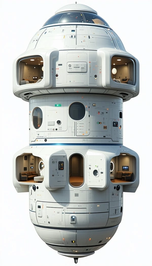 A Large, Futuristic Building With A Unique Design