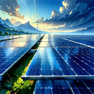 Innovative Renewable Energy Design With Colorful Painting