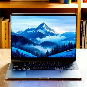 Laptop With Data Visualization With Laptop Computer