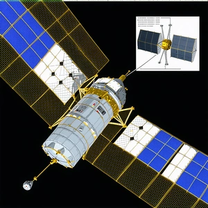 computer-generated (CGI) representation spacecraft