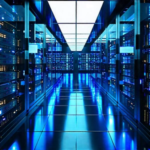(futuristic:1.13) server room