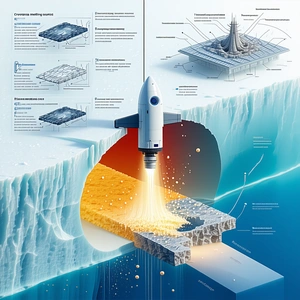 A Space Shuttle Is Shown In A Diagram, With A Rocket Booster Attached To It