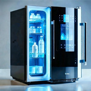 Innovative Smart Appliance (design:1.18) With Black Refrigerator