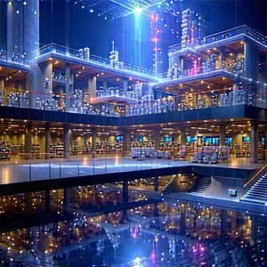 Healthcare Technology In Manufacturing Facility With Large Library