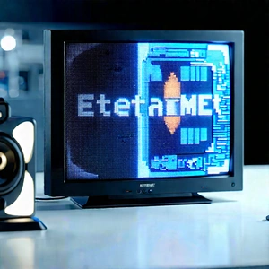 Entertainment Technology In Tech Office With Television Blue