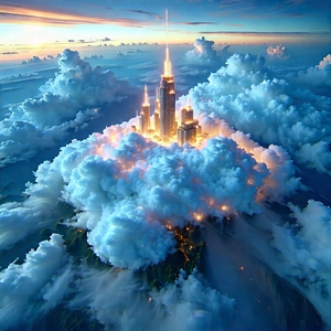 Tech Drone Photography: (cloud:1.27) Computing Visualization With Image, There