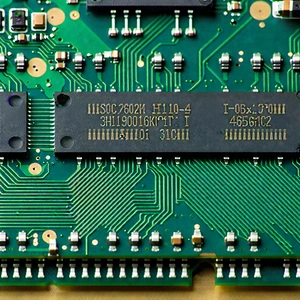 Close-up of memory module