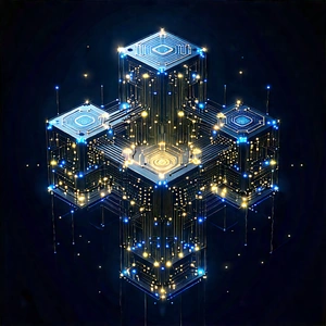 Blockchain Network Visualization With Image, There