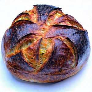 Lifestyle Aerial Photography: Artisanal Bread Prepared With Seasonal Produce With Large, Round,