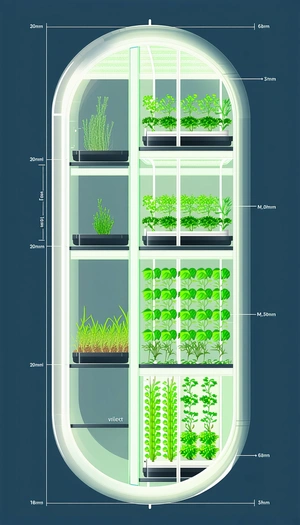 A Large, Multi-layered Greenhouse Filled With Various Plants