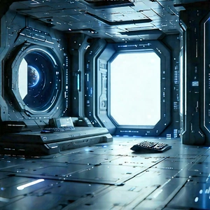 (futuristic:1.23) digital workspace