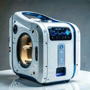 Innovative Medical Technology Design With White Blue