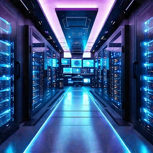 (futuristic:1.14) Server Room With Image