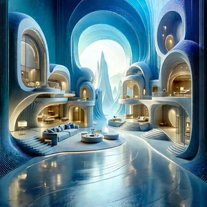 Futuristic Smart Home With Image, There