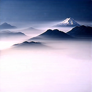 Nature Tilt-shift Photography: Mountain Range During Foggy Morning With Mountain Range