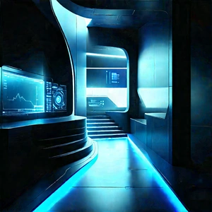 Futuristic Innovation Hub With Image, There