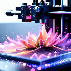 3d Printer With (digital:1.42) Particles With Printer Process