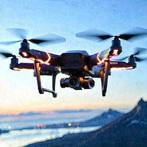 Drone with digital artwork