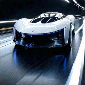 Innovative Electric Vehicle Design With White Sports