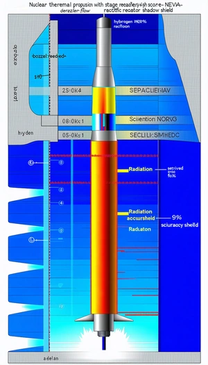 A Large, Red, Yellow, And Orange Tube, Which Is A Part Of A Space Shuttle