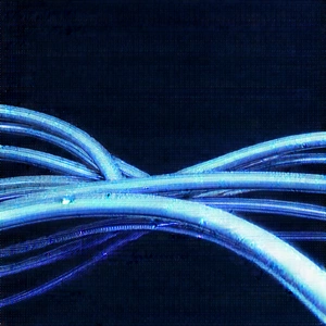 Close-up Of Fiber Optic Cables With Close-up Blue