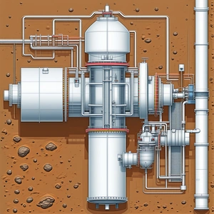 detailed drawing large machine