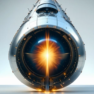 A Futuristic Spacecraft With A Large