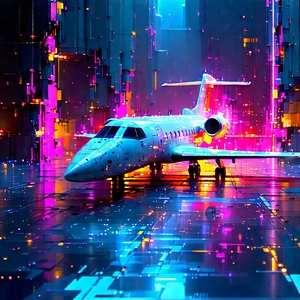 Aerospace Technology In Tech Office With Large White