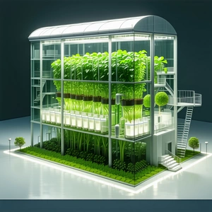 A Large, Modern Building With A Unique Design