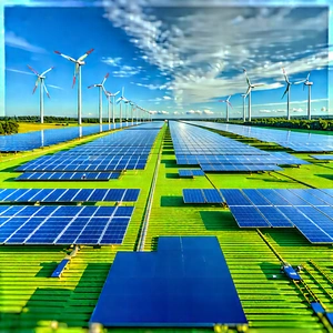 Innovative Renewable Energy (design:1.17) With Large Field