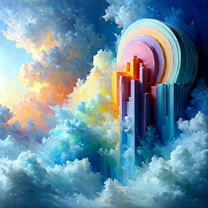 (cloud:1.18) Computing Visualization With Painting Cityscape