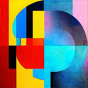 Abstract Professional Photography: Geometric abstract with high-contrast color palette