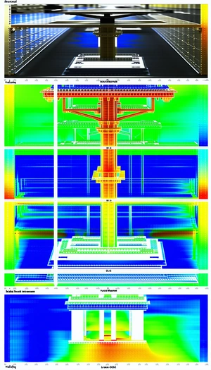 A Large Blue Structure Is Shown In A Computer-generated Image