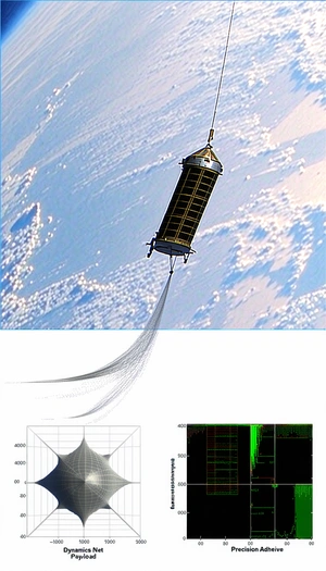 A Spacecraft, Possibly A Satellite, Flying Through The Air