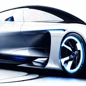 Innovative Electric Vehicle Design With Futuristic Shown