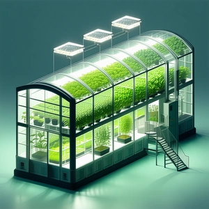 A Large, Well-lit Greenhouse Filled With Various Plants