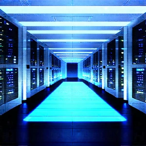 Futuristic Server Room With Image, There
