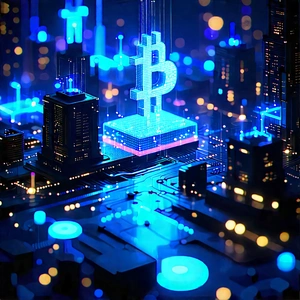 Blockchain Network Visualization With Image, There