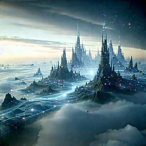 Big Data Visualization With Futuristic Scene