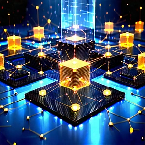Blockchain Network Visualization With Image, There