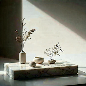 Abstract Product Photography: (minimalist:1.37) Study With Subtle Texture With White Marble