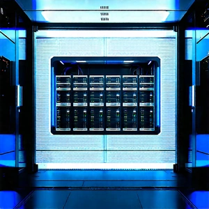 Futuristic Server Room With Image, There