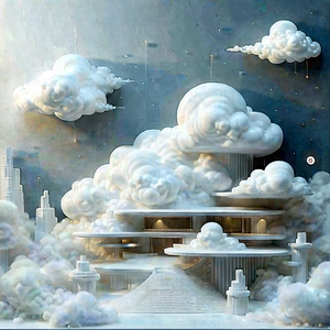 Cloud Computing Visualization With Image, There