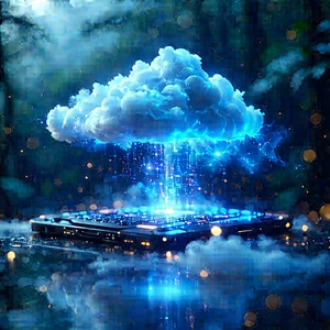 Cloud Computing Visualization With Large Blue